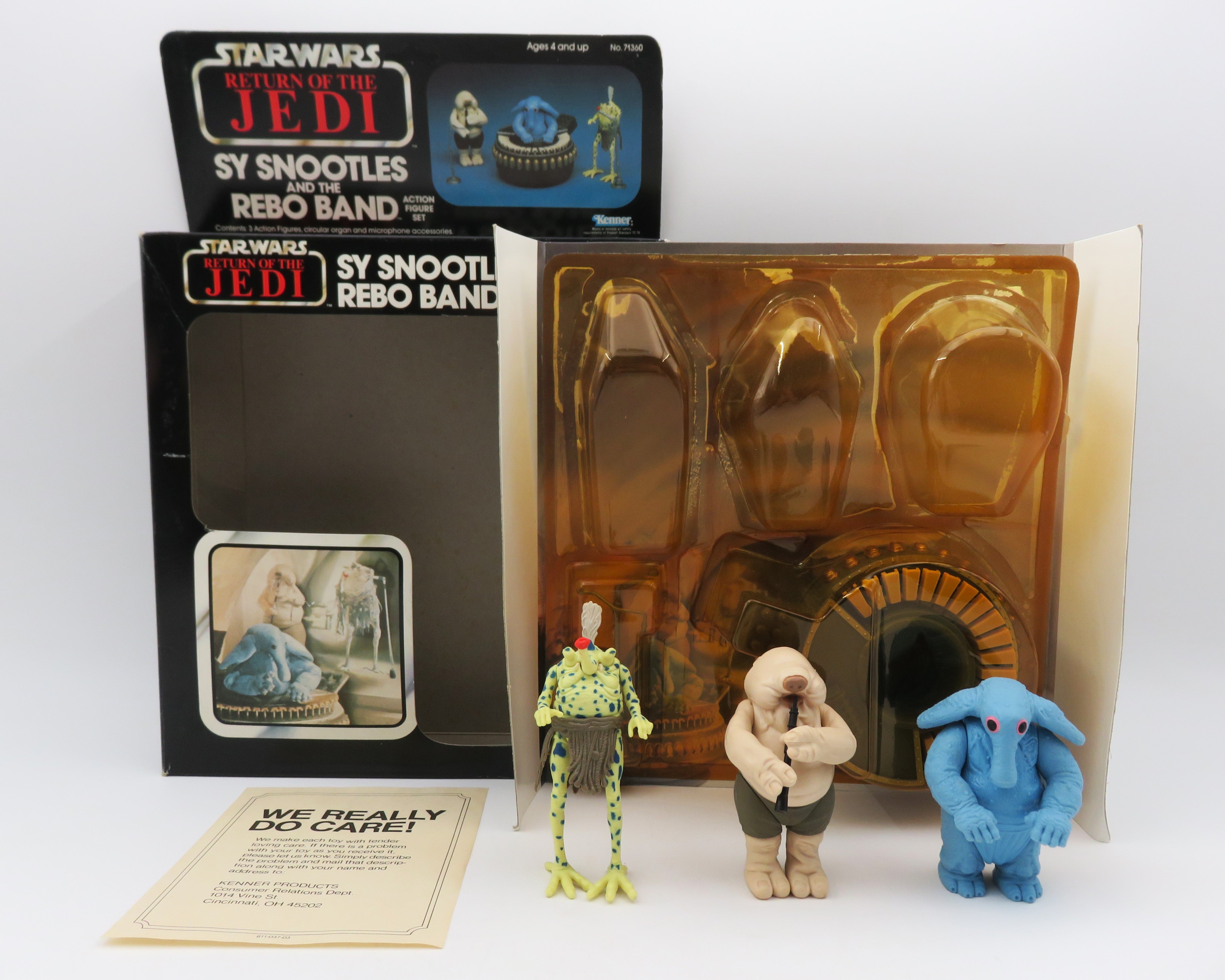 STAR WARS: ROTJ Sy Snootles & The Rebo Band Action Figure Set - Kenner (1983) Vintage Toy